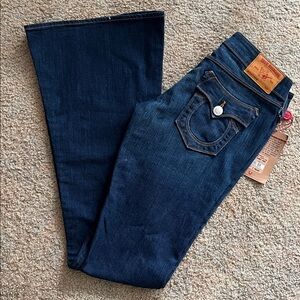 True Religion Dark Blue Flare Jeans